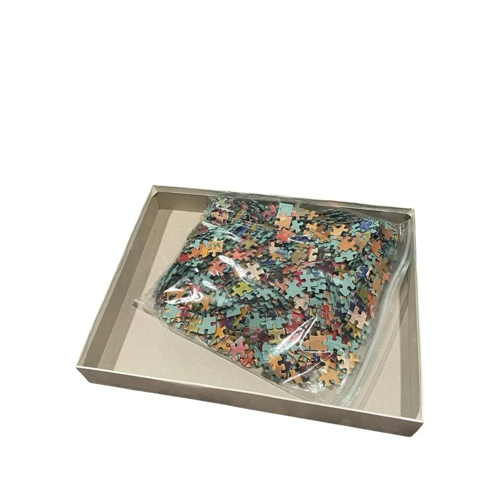 MB Puzzles Colours of the Market 1000 Piece Jigsaw Puzzle 2003 Complete
